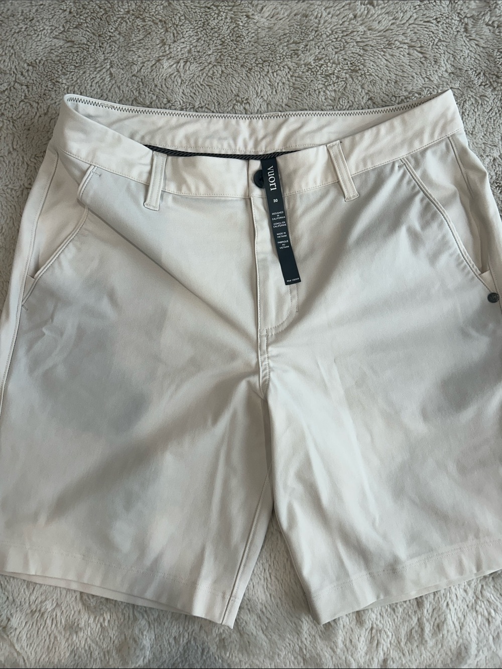 Vuori Men’s White Performance Shorts